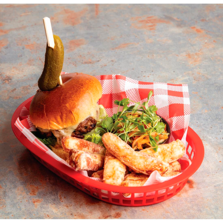 Paper antigreixos quadres vermells (Pack de 200 uds.)