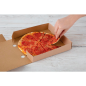 Cajas de pizza kraft para comida para llevar