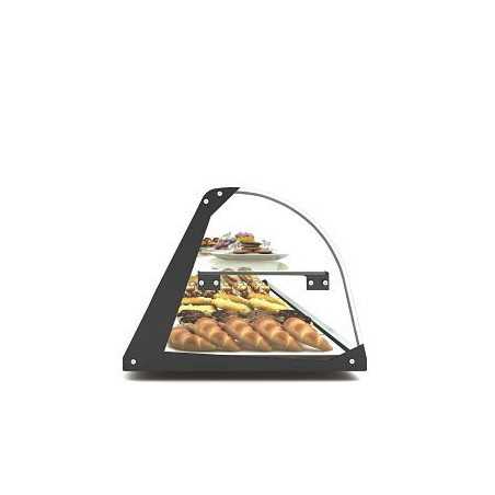 SAYL Standard Curved display case with shelf