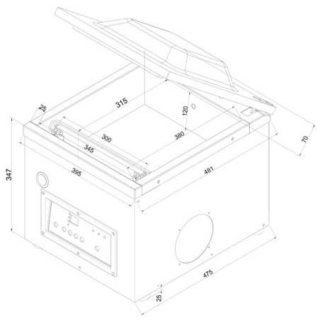 Series 340 Vacuum packing machine model VAKSIC-10 E