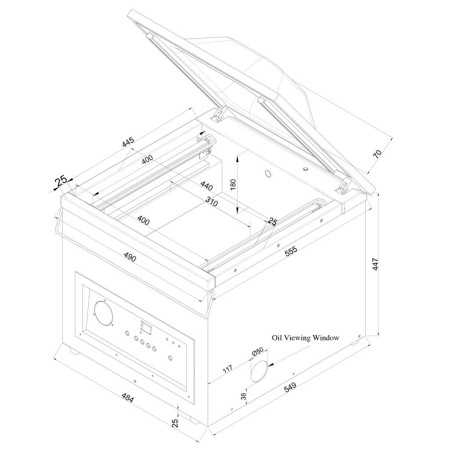 Envasadora al vacío Serie 410 modelo VAKSIC-20 2A