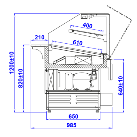 Bakery Display Case Pastella
