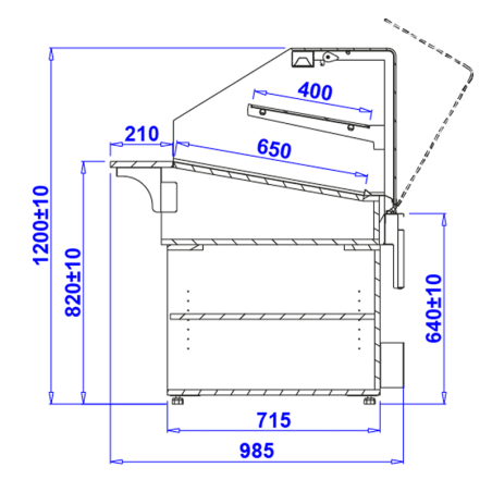 Vitrine boulangerie Pastella