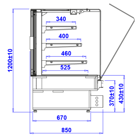 Vitrine boulangerie Pastella Sweet