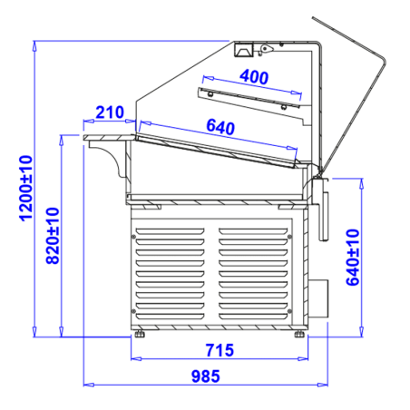 Vitrine boulangerie Pastella Bake