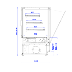Vitrina pastisseria Cube 2
