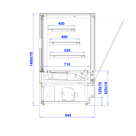 Vitrina pastisseria Cube 2