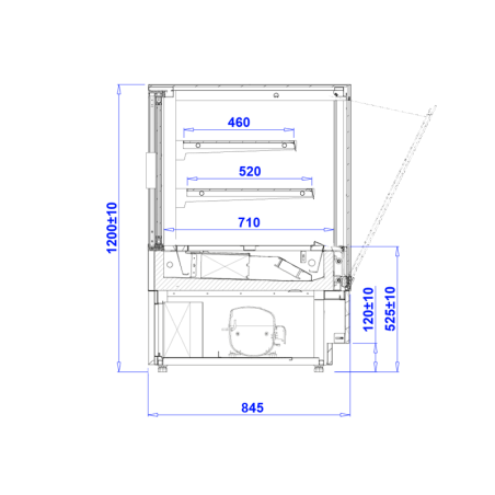 Vitrina pastisseria Cube 2