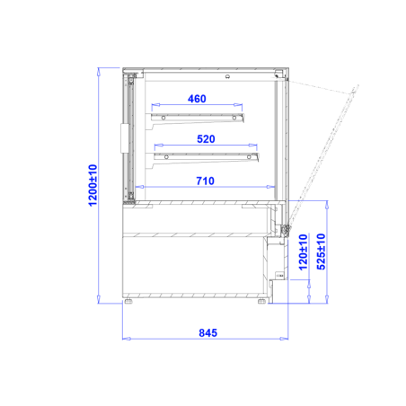 Vitrina pastelería Cube 2
