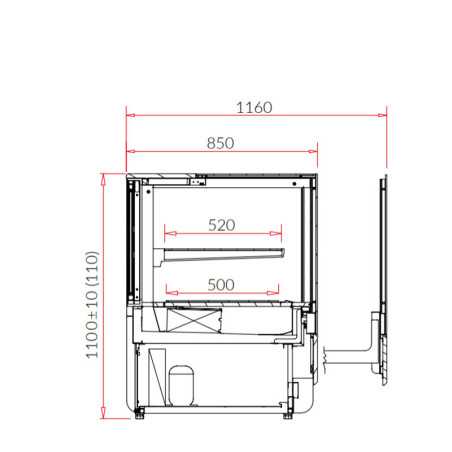 Vitrina Pastelera Refrigerada INNOVA