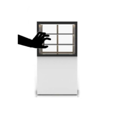 Neutral display case integra compact base 60