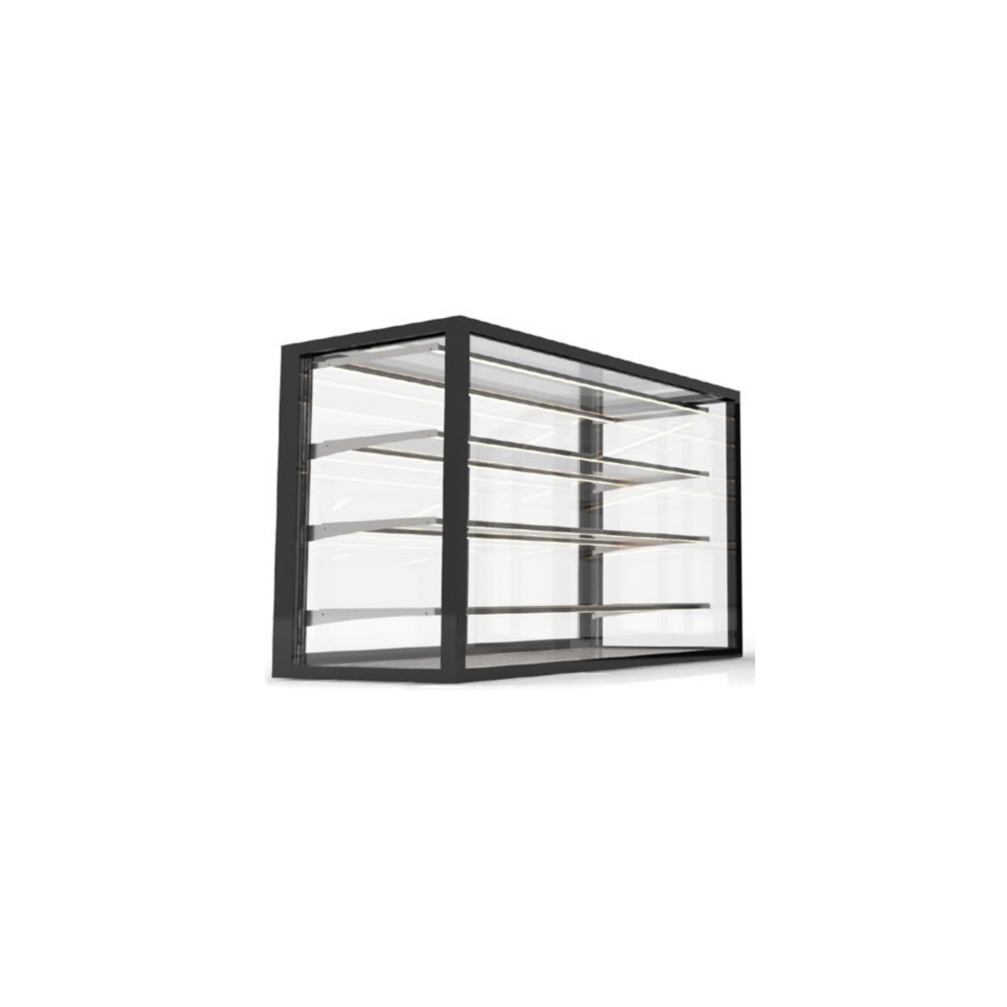 Vitrine neutre intégrée compacte 100 / 120