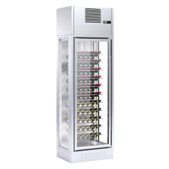 Wall-mounted wine cellar with 1 door
