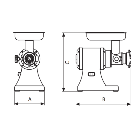 Picadora de carn professional PA-12