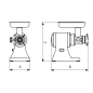 Picadora de carne profesional PA-12