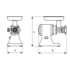 Picadora de carne profesional PA-22