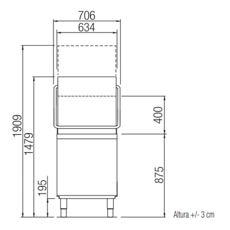 Lavaplatos profesional Lav 1000