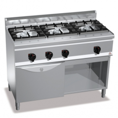 Cuina 3 focs amb forn de gas GN 1/1 PLUS 600