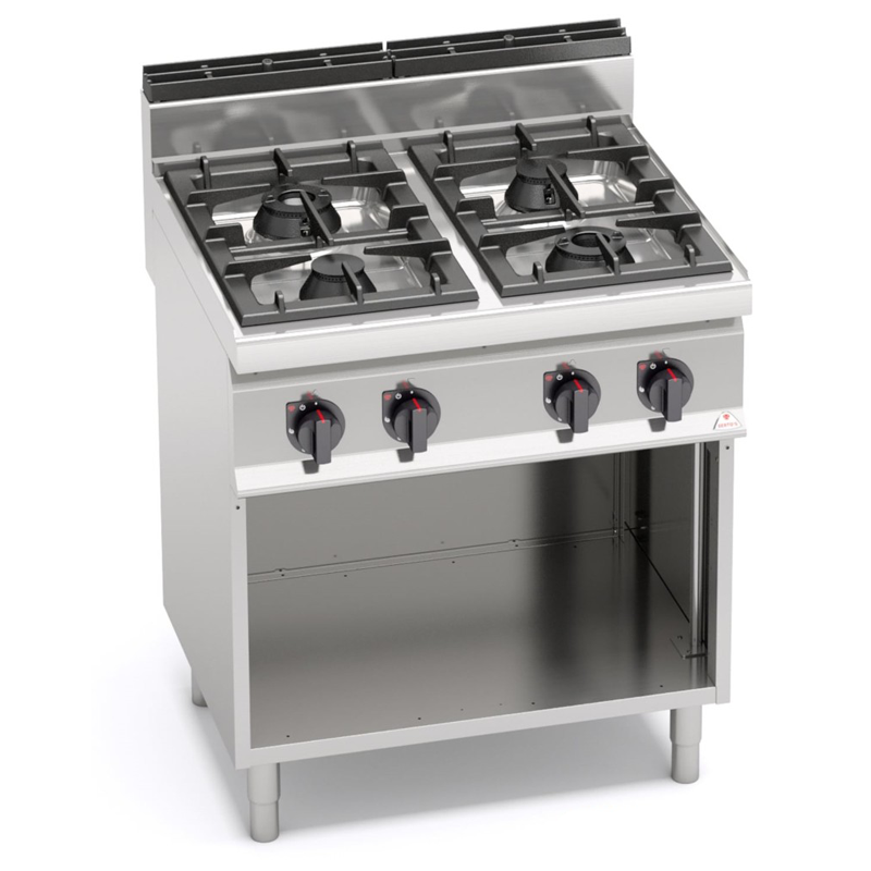 Cuisinière à gaz 4 feux MACROS 700 avec meuble Cuisinière à gaz 4 feux MACROS 700 avec meuble