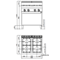 Kitchen 4 gas burners MACROS 700 with furniture