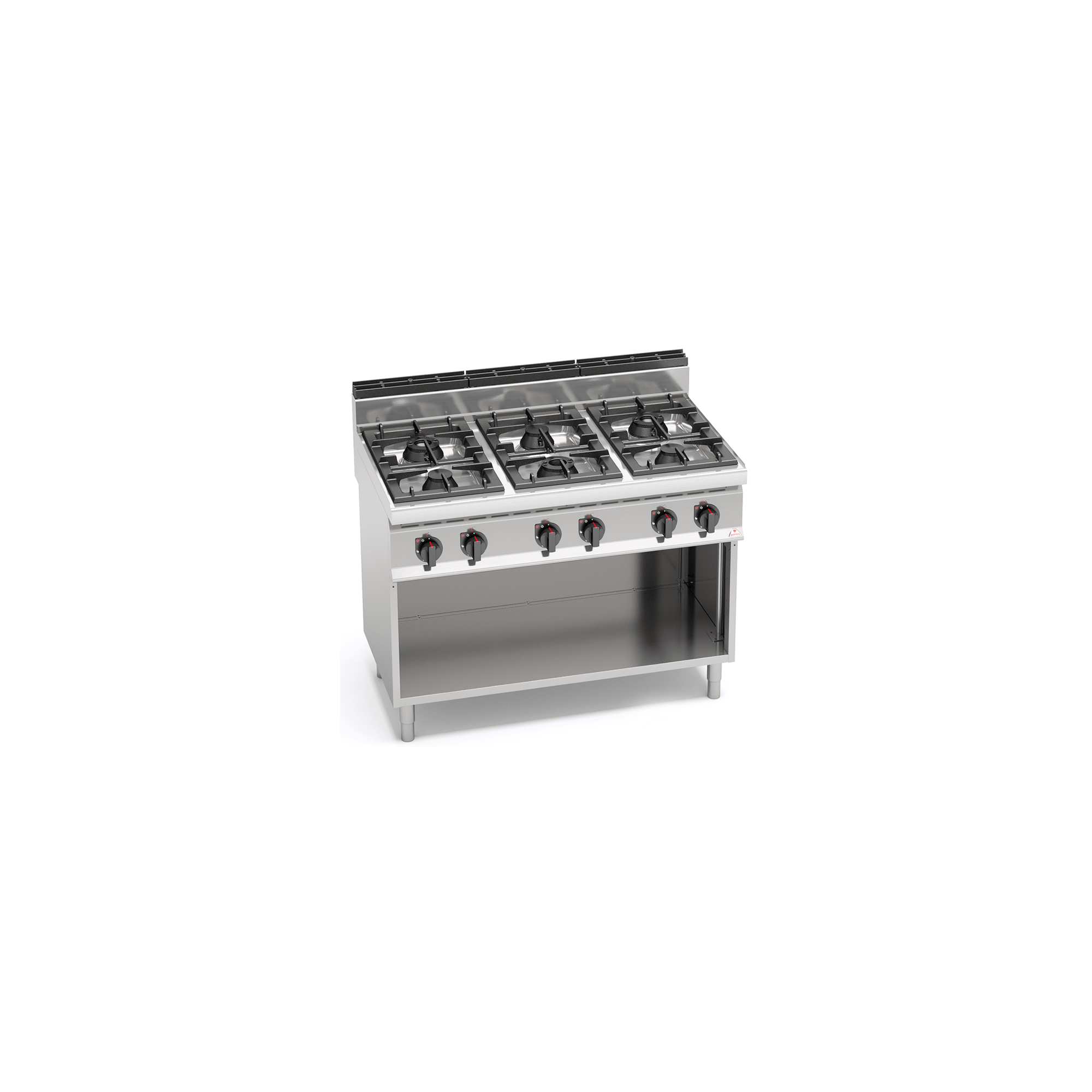 Kitchen 6 gas burners MACROS 700 with furniture