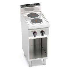 Cocina eléctrica de pie de 2 fuegos MACROS 700