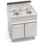 Fregidora de gas professional de 40 litres doble MACROS 700