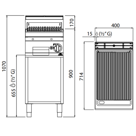 Lava stone gas grill 400
