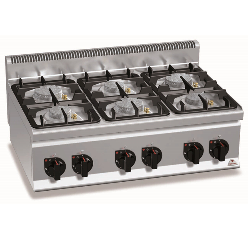 Kitchen 6 gas burners PLUS 600