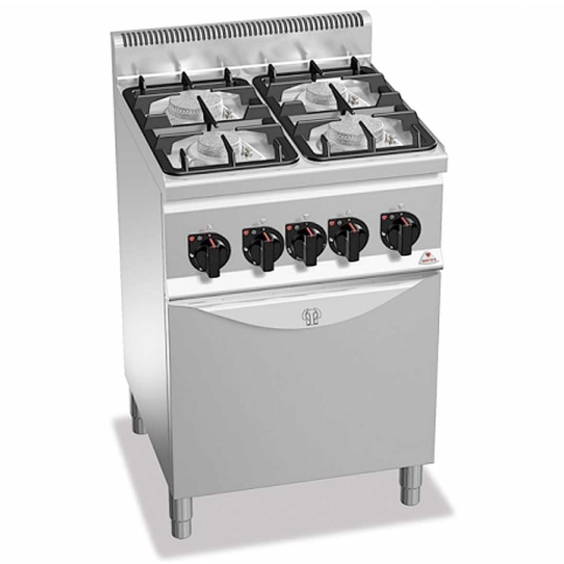 Kitchen 4 gas burners PLUS 600 with oven GN 1/1