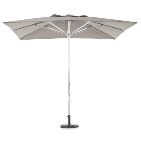 Parasol carré en aluminium et polyester pour terrasse