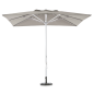 Parasol carré en aluminium et polyester pour terrasse