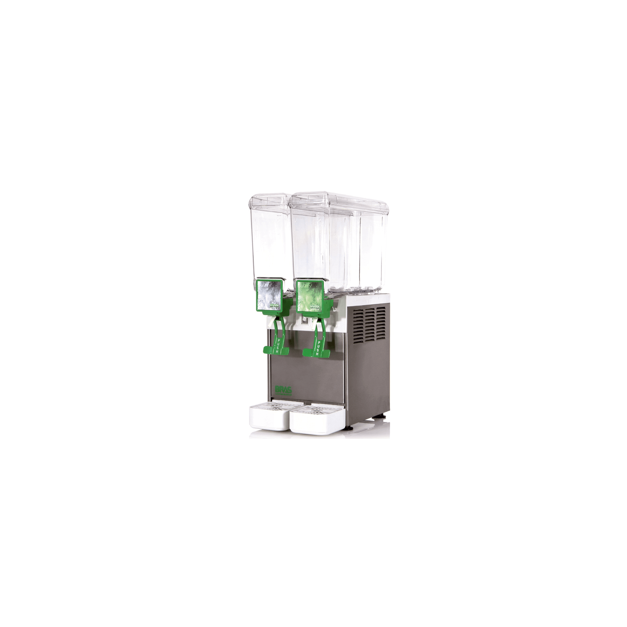 Dispensador i refredador doble industrial de begudes de 8 litres cada dispensador