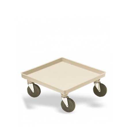 Plastic trolley for crockery baskets 50 x 50