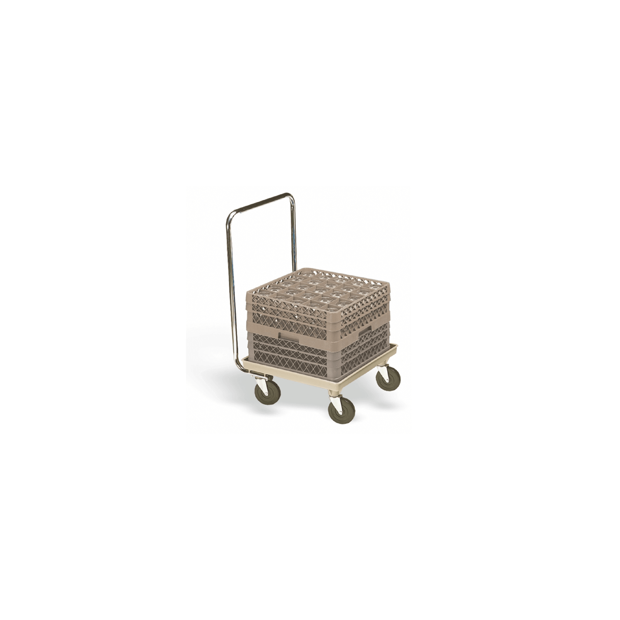 Plastic trolley for crockery baskets 50 x 50