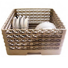 Panier industriel pour assiettes 50 x 50 empilable FLAP RACK