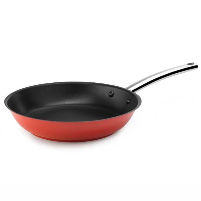 Professional non-stick stainless steel frying pan in different colors
