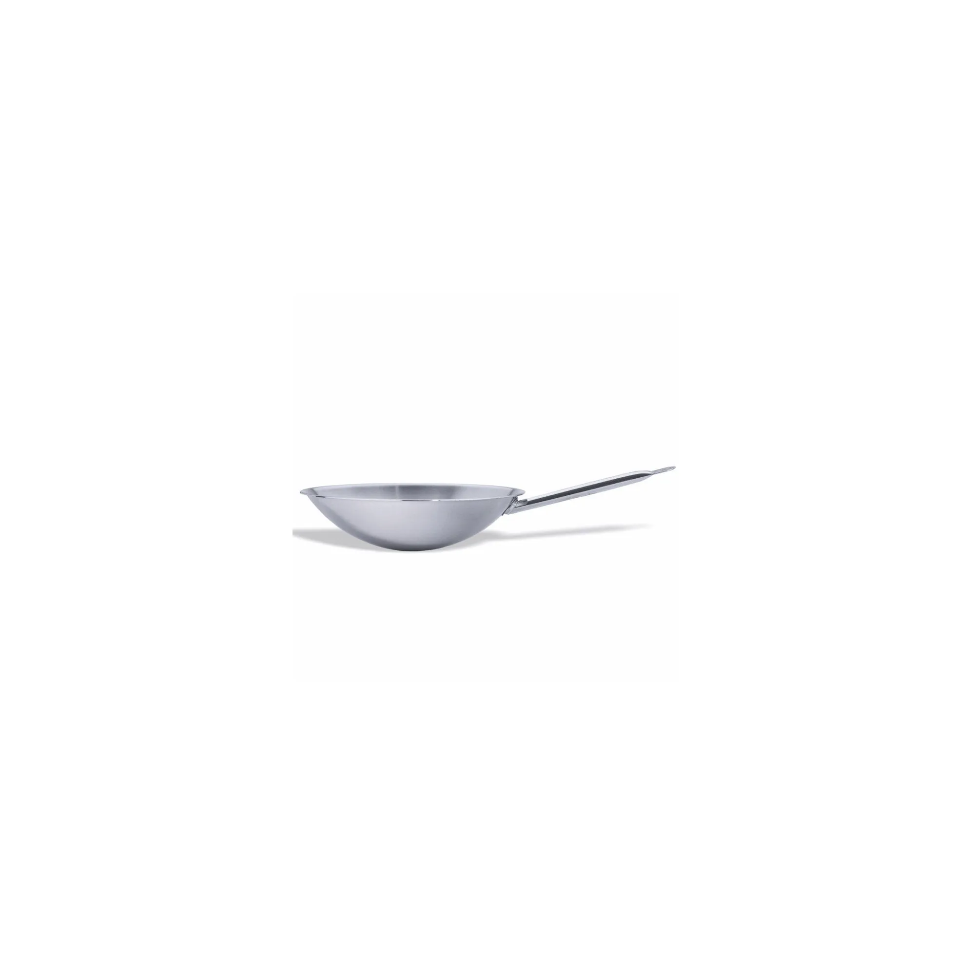 Multimetal round bottom wok for induction cooker