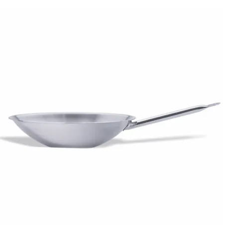 Multimetal flat bottom wok for induction cooker