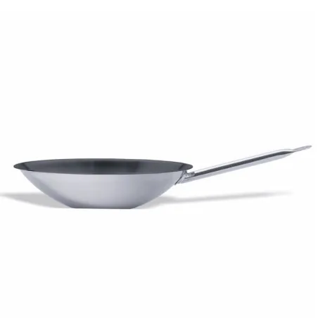Wok multimétal à fond plat pour cuisinière à induction