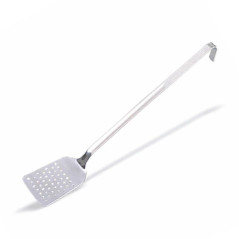 Espàtula monobloc perforada d'acer inoxidable