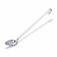 Cuillère profonde perforée monobloc professionnelle en acier inoxydable