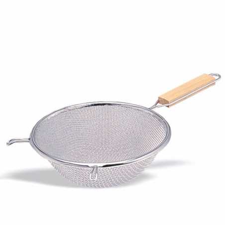 Stainless steel double mesh strainer