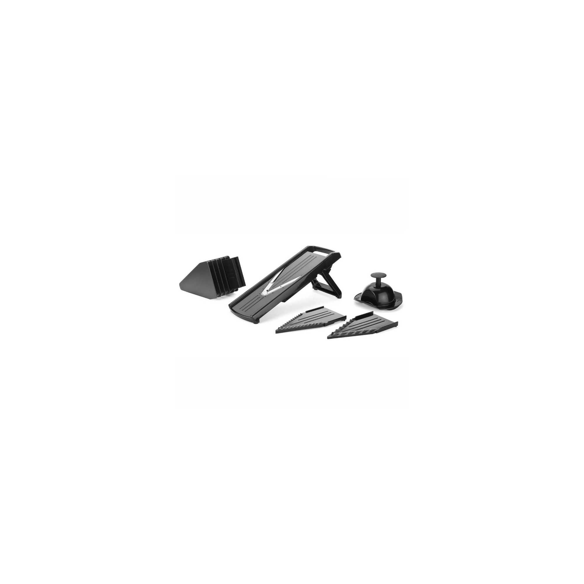 Mandolin slicer in the shape of a "V"