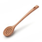 Perforated wooden spoon for buffet