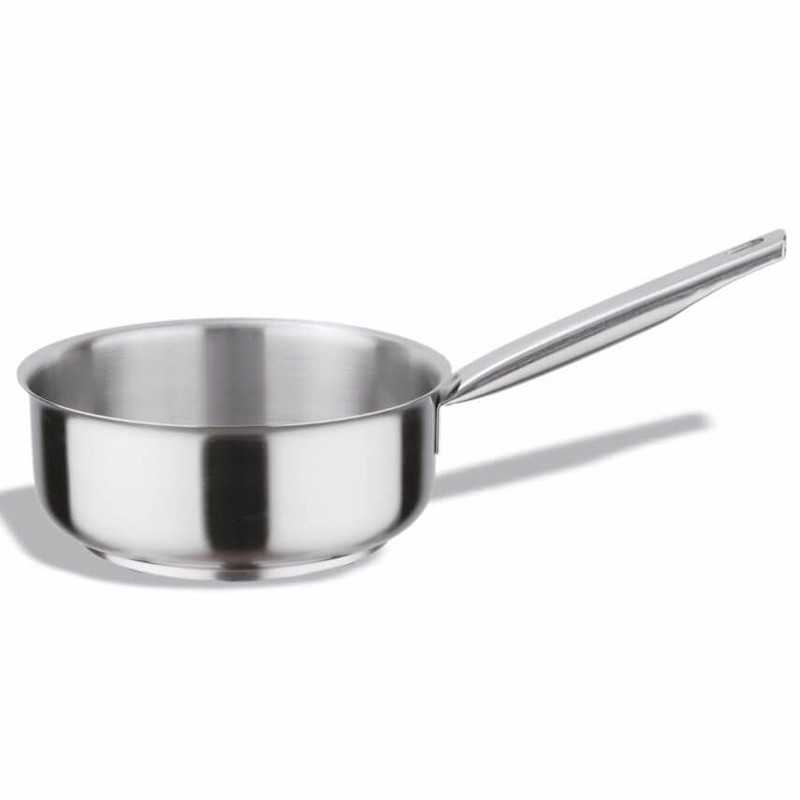 Casserole droite inox professionnelle basse