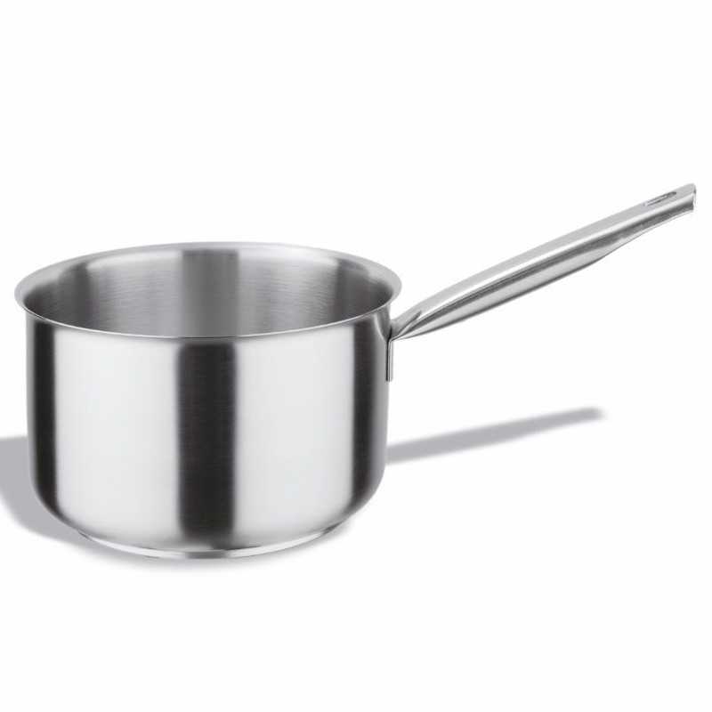 High professional stainless steel straight saucepan