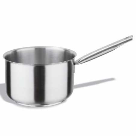 High professional stainless steel straight saucepan