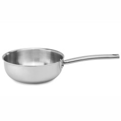 Professional multimetal rounded saucepan
