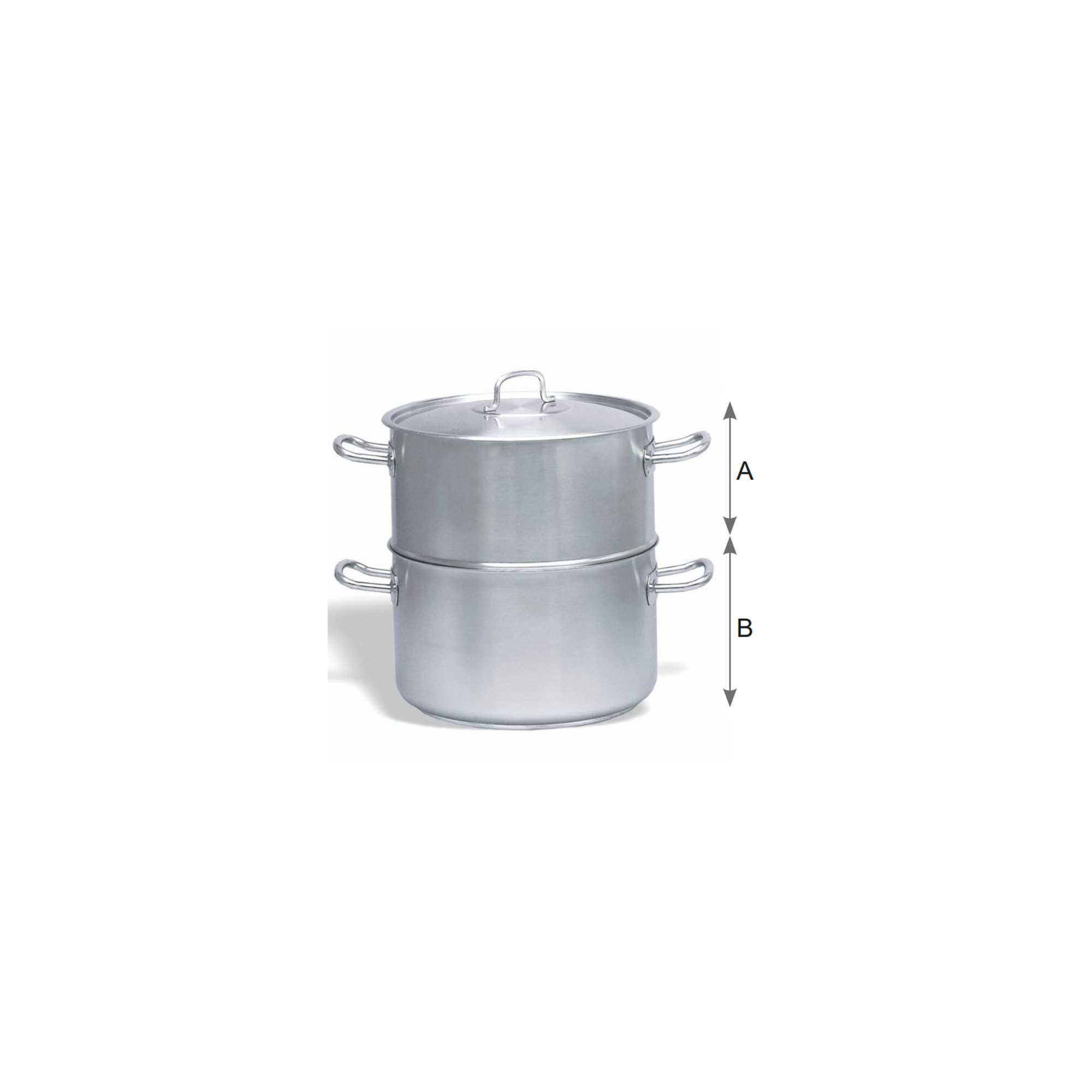 Stainless steel steam pot with lid